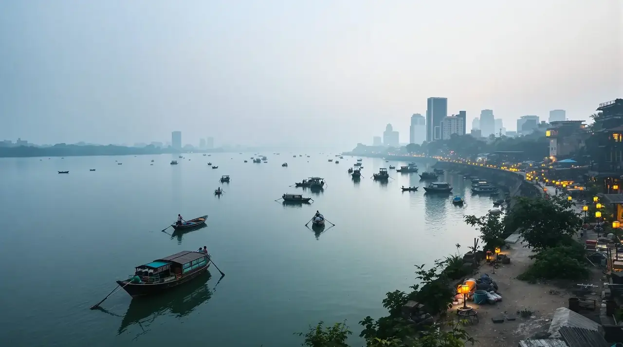 老司机午夜影院精选：滨江漫步，看新旧隔江对望